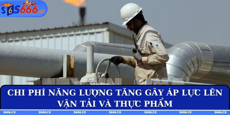 Chi phí năng lượng tăng gây áp lực lên vận tải và thực phẩm